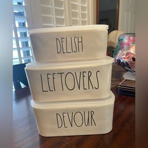 Rae Dunn food storage containers